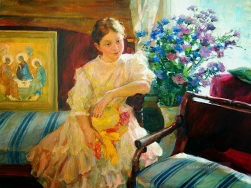 hüftlange figur jungen frau Ölbilder verkaufen - Hübsche Frau 43 Impressionist